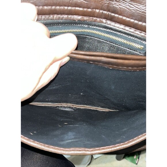 Vintage 50’s? 60’s Coccini Brown Suede Leather Purse Shoulder Bag Rare HTF - Picture 7 of 10